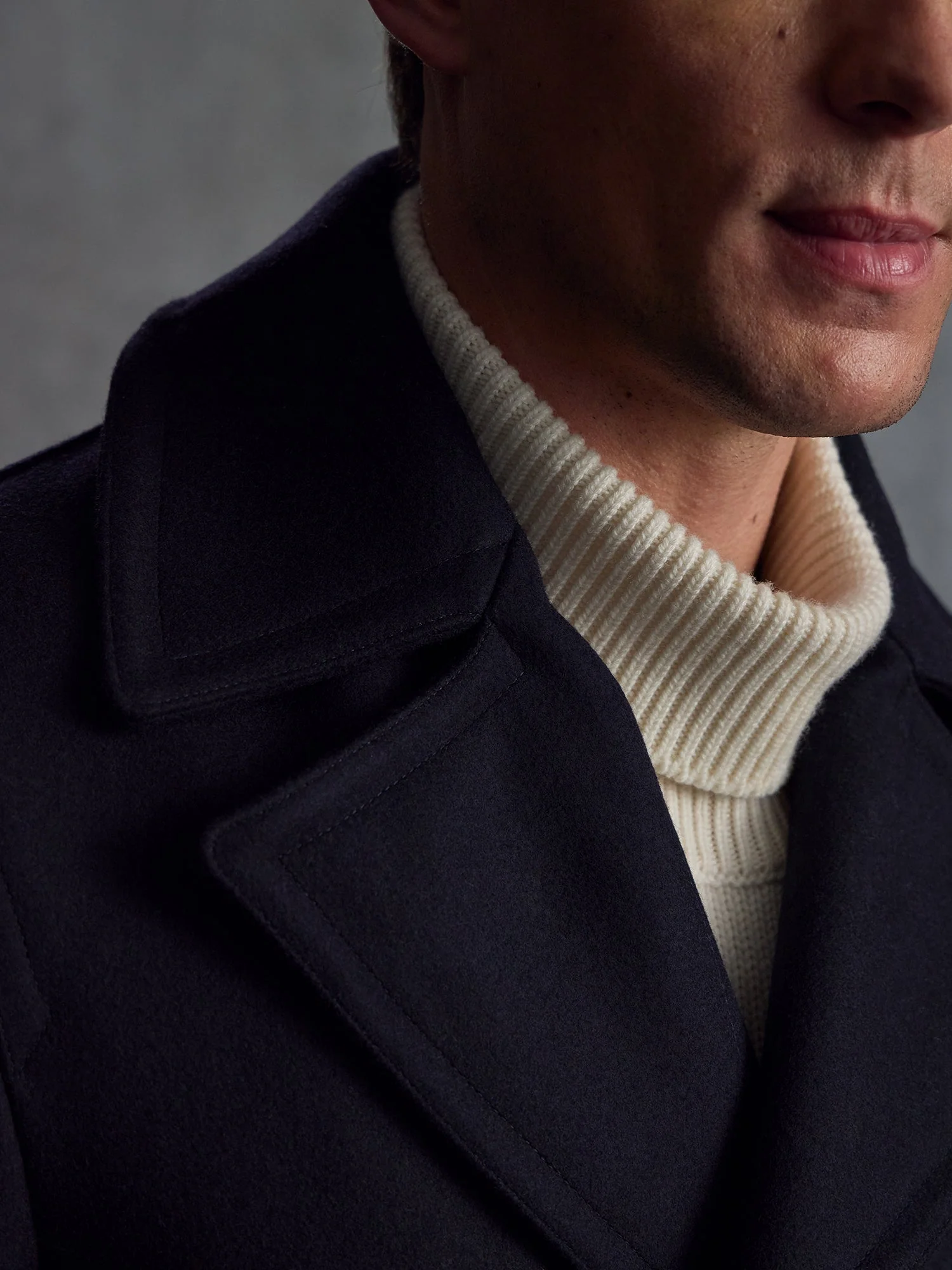 The Manchester Peacoat - Navy - Image 3