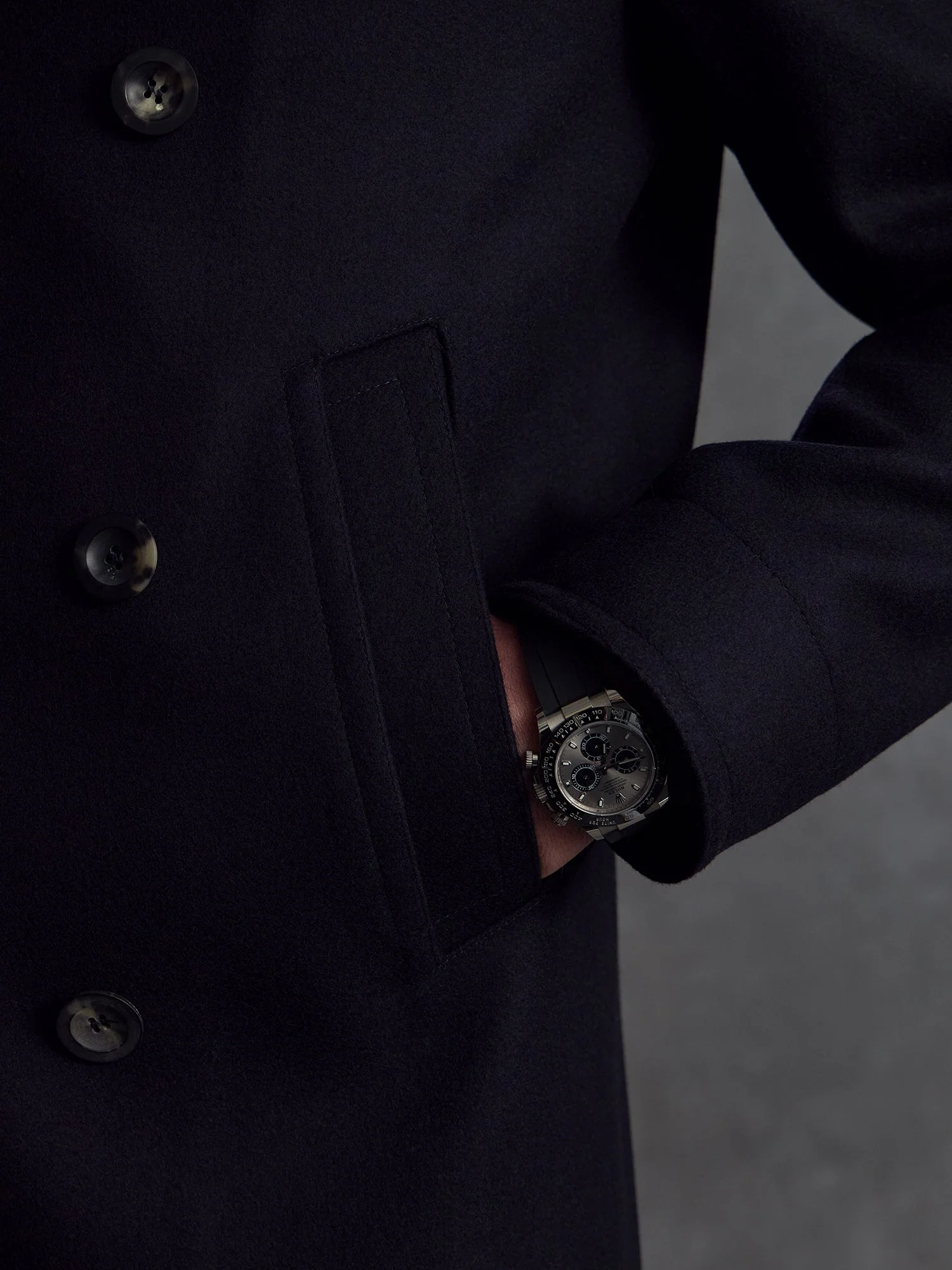 The Manchester Peacoat - Navy - Image 6
